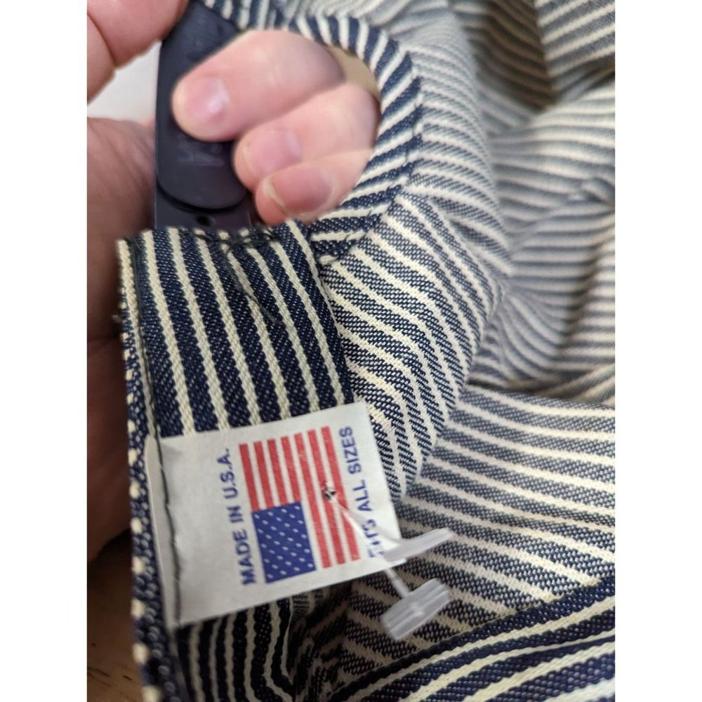125 Years Creston Iowa Conductor stripped fabric‎ hat 1994 USA train snapback - Picture 5 of 7